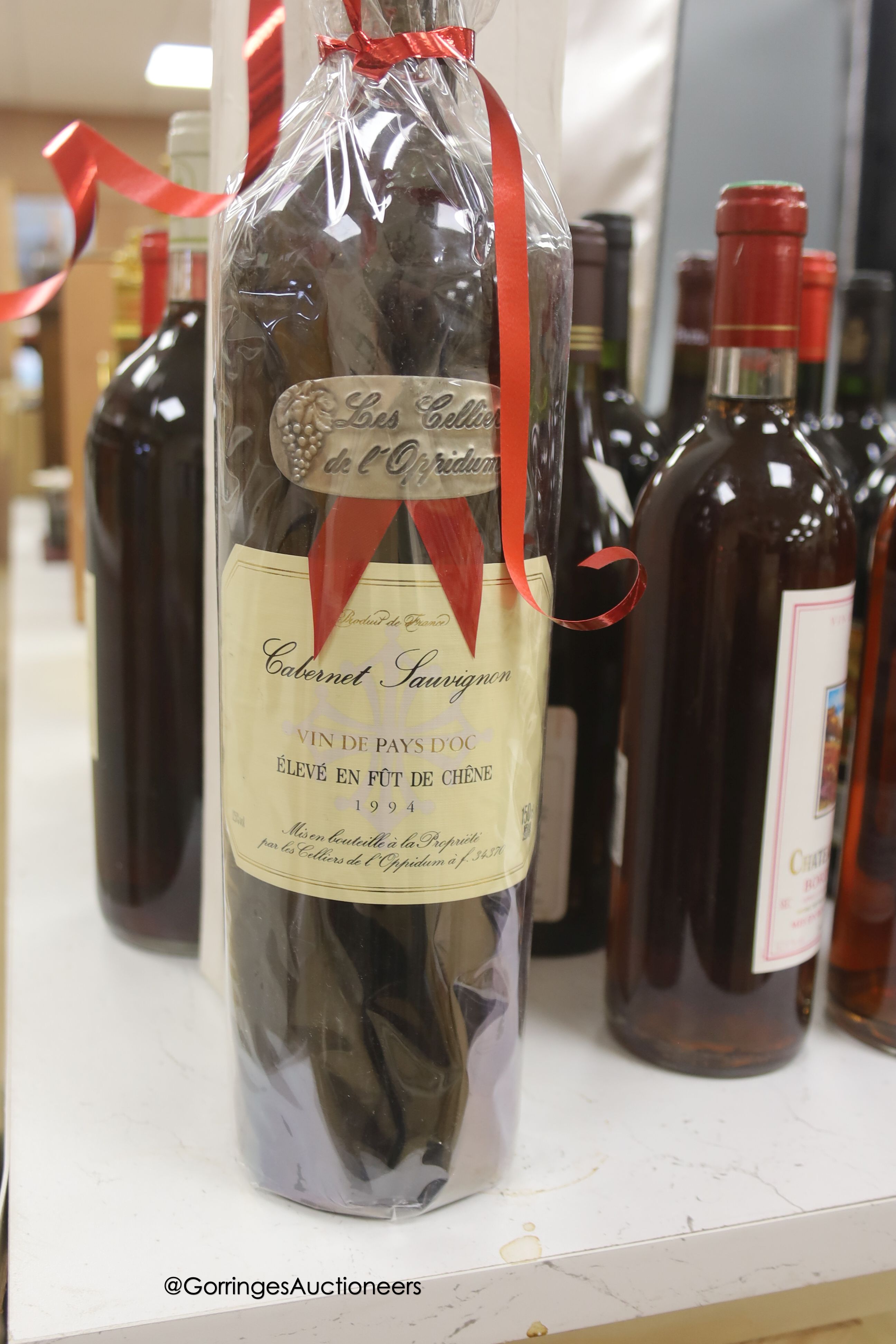 Nineteen assorted red wines including a Cabernet Sauvignon 1994, 150cl and Joseph Brown Santenay 1972
